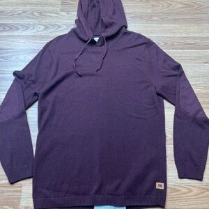 The Normal Brand Men's Burgundy Hoodie